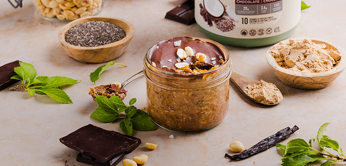 PB & Chocolate Protein Overnight Oats – Botanica Health
