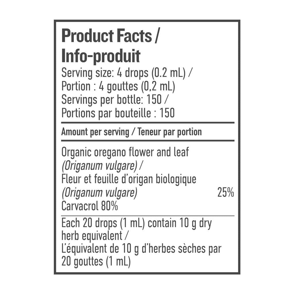 Oregano Oil Regular Strength 1 to 3