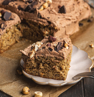 Gâteau à la banane et aux noisettes
