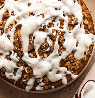 High-Protein Pumpkin Crumble Cake