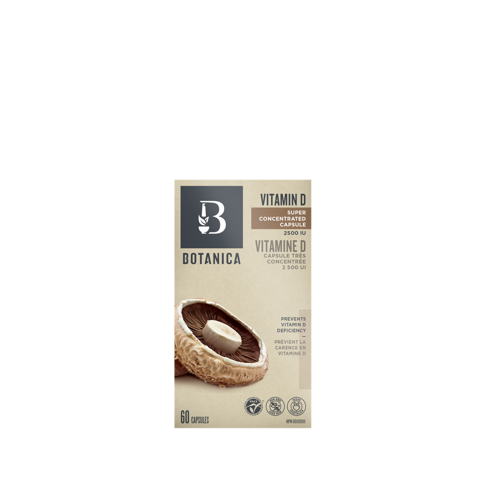 Capsules de vitamine D 2500 UI