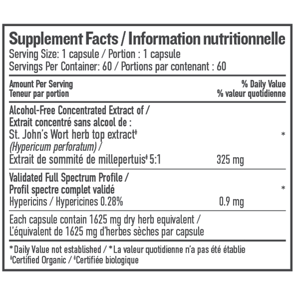 Capsules liquides de millepertuis