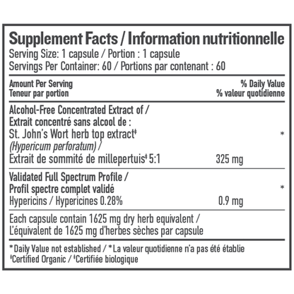 Capsules liquides de millepertuis