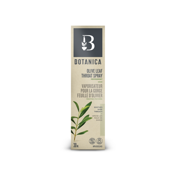 Olive Leaf Throat Spray - Peppermint – Botanica Health