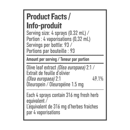 Olive Leaf Throat Spray - Peppermint