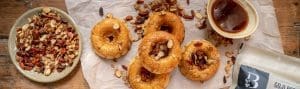 Stovetop Goji Granola Breakfast Donuts
