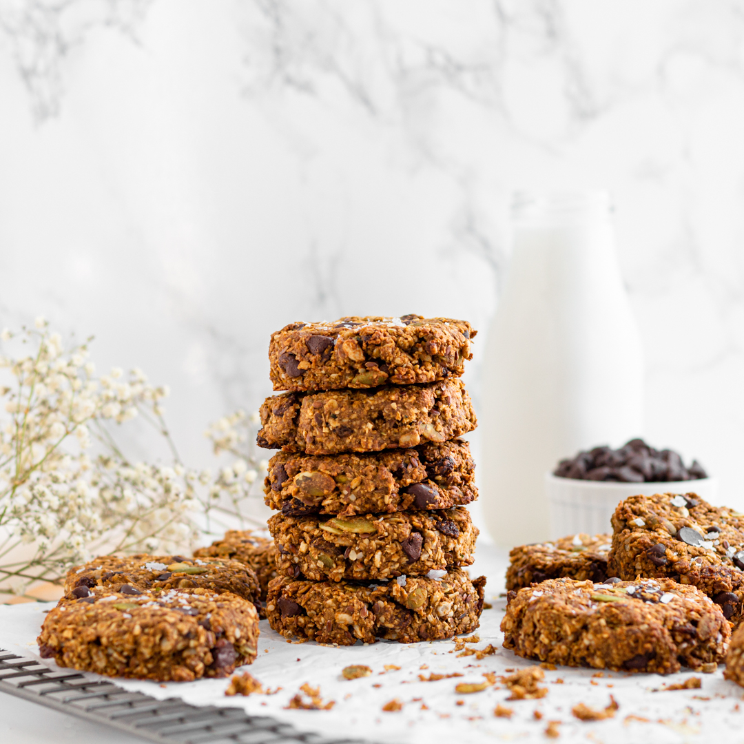 Oatmeal Chocolate Chip Trail Mix Protein Cookies Recipe - Gluten Free ...
