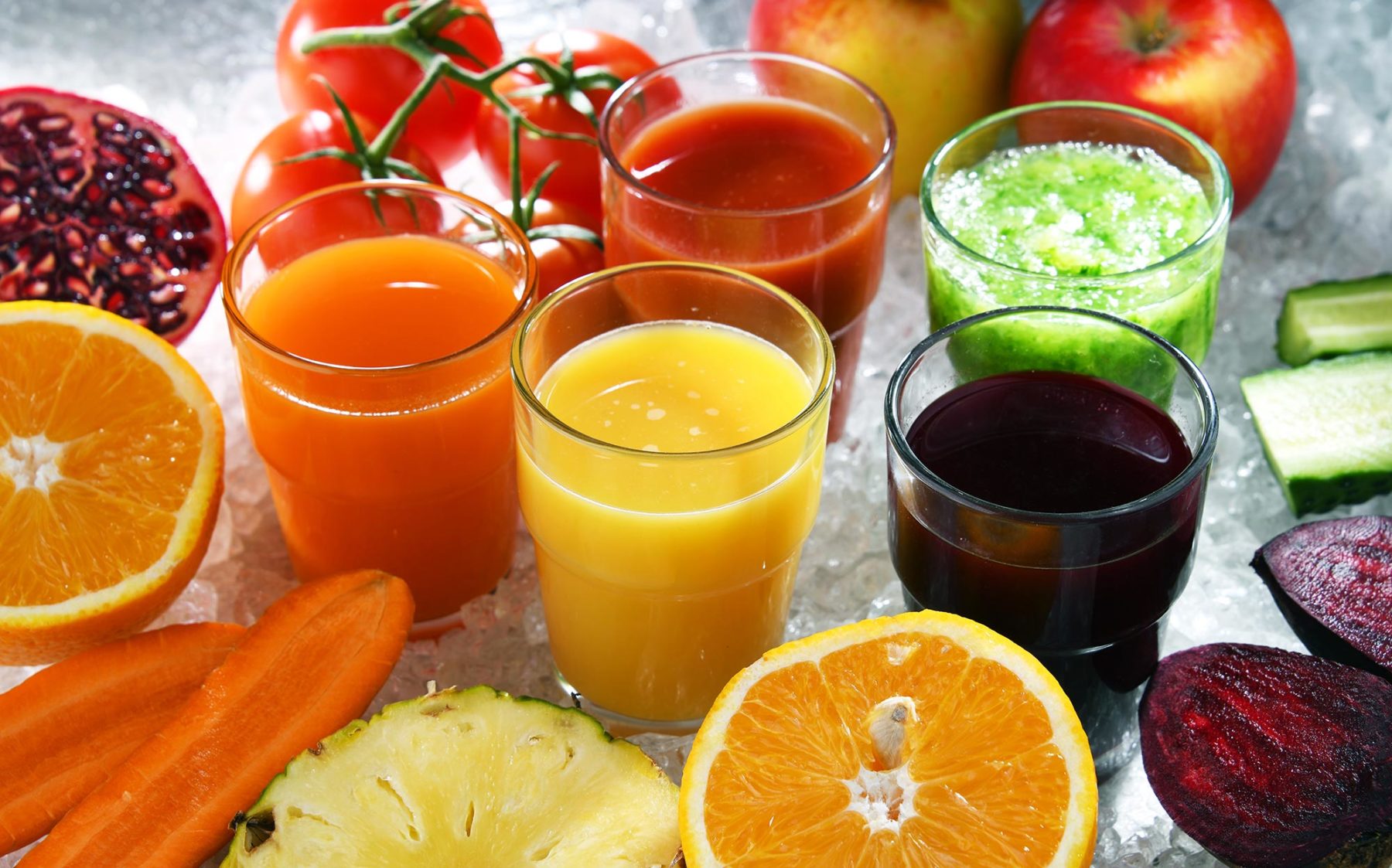 Fresh-pressed juices are a great source of easy-to-access nutrients