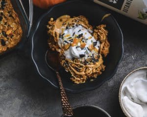 pumpkin baked oats