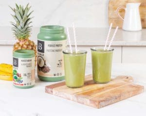 Tropical Smoothie with Berry Greens - Header