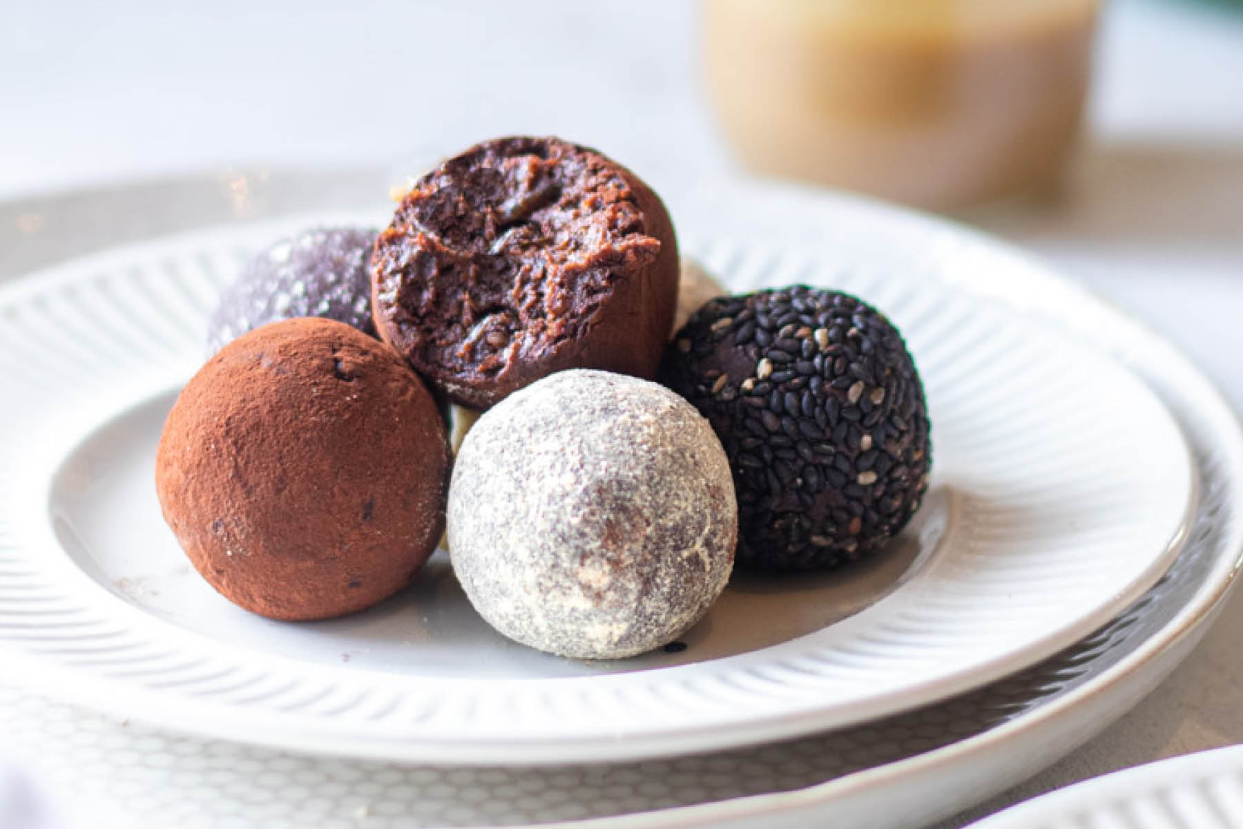Chocolate-Tahini Protein Balls - featured image