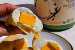 Mango protein pancakes featured image