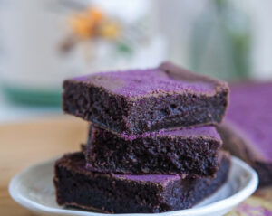 Ube Mochi Brownies